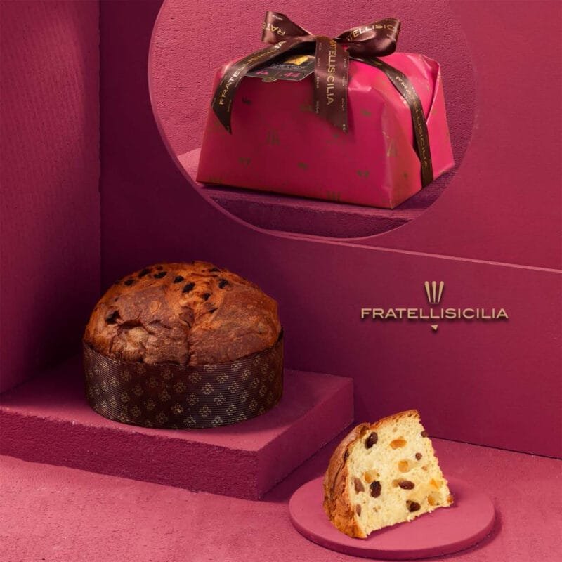 Panettone Artigianale Uvetta e Canditi da 1kg - Fratelli Sicilia